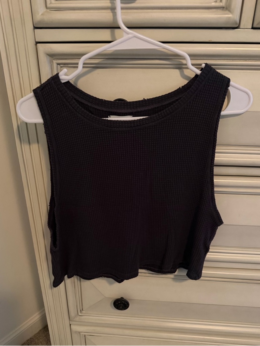 Aerie Distressed Waffle Tank Top